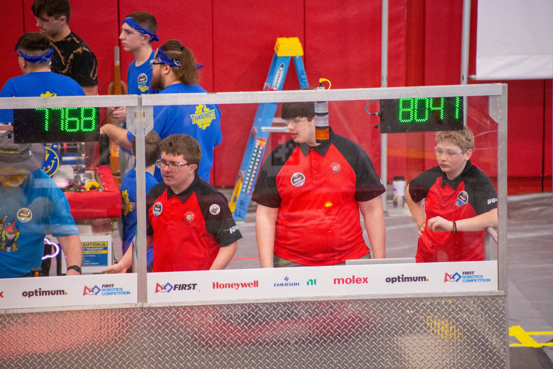 Ultrabots drive team at the controls during competition